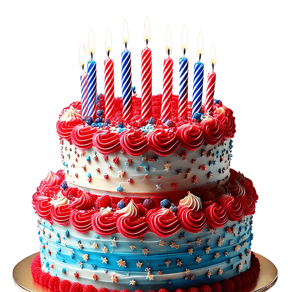 Eine Geburtstagstorte mit einer 50 darauf